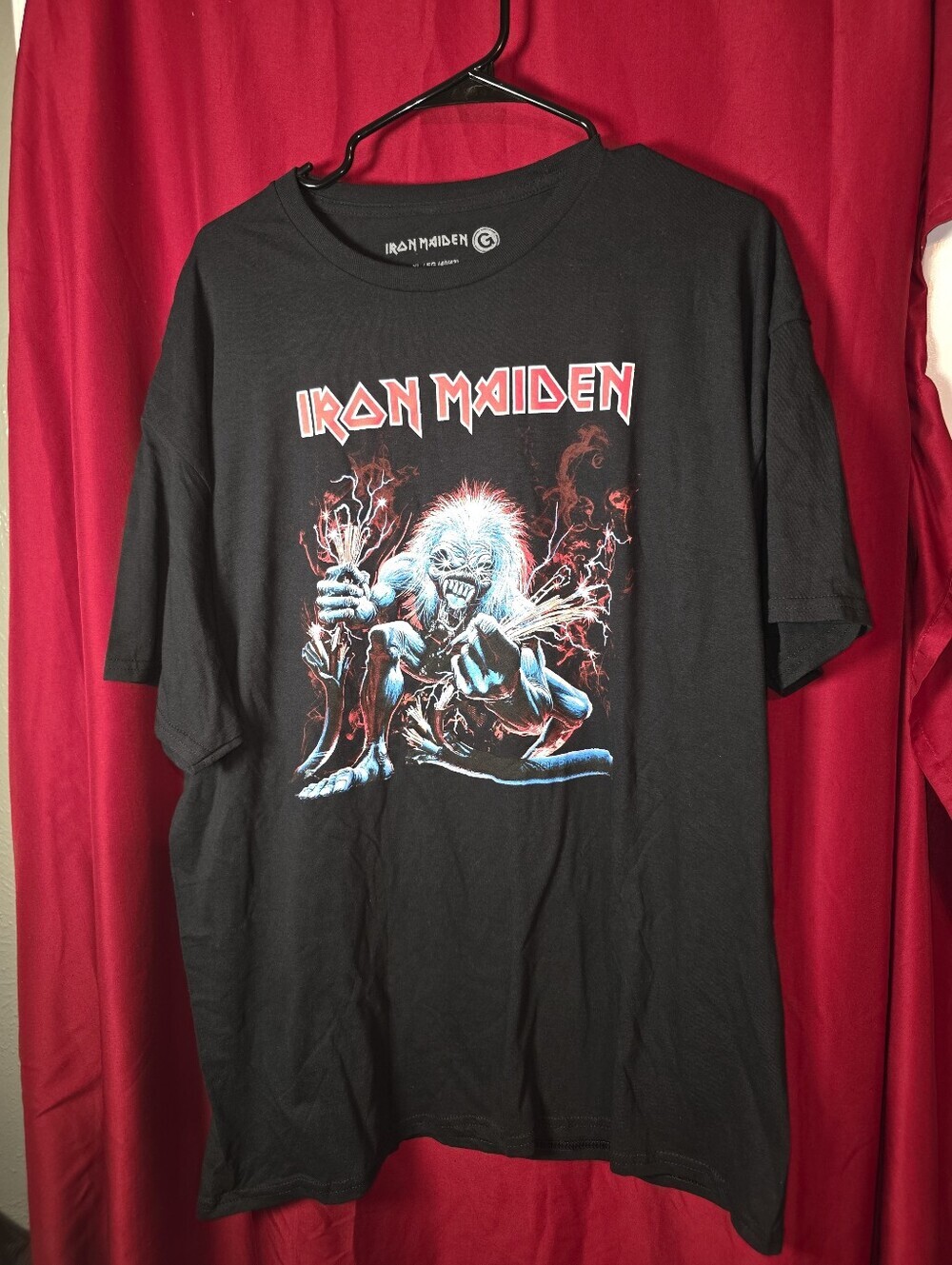 Iron Maiden "A Real Live One" Graphic T-Shirt Black [XL]